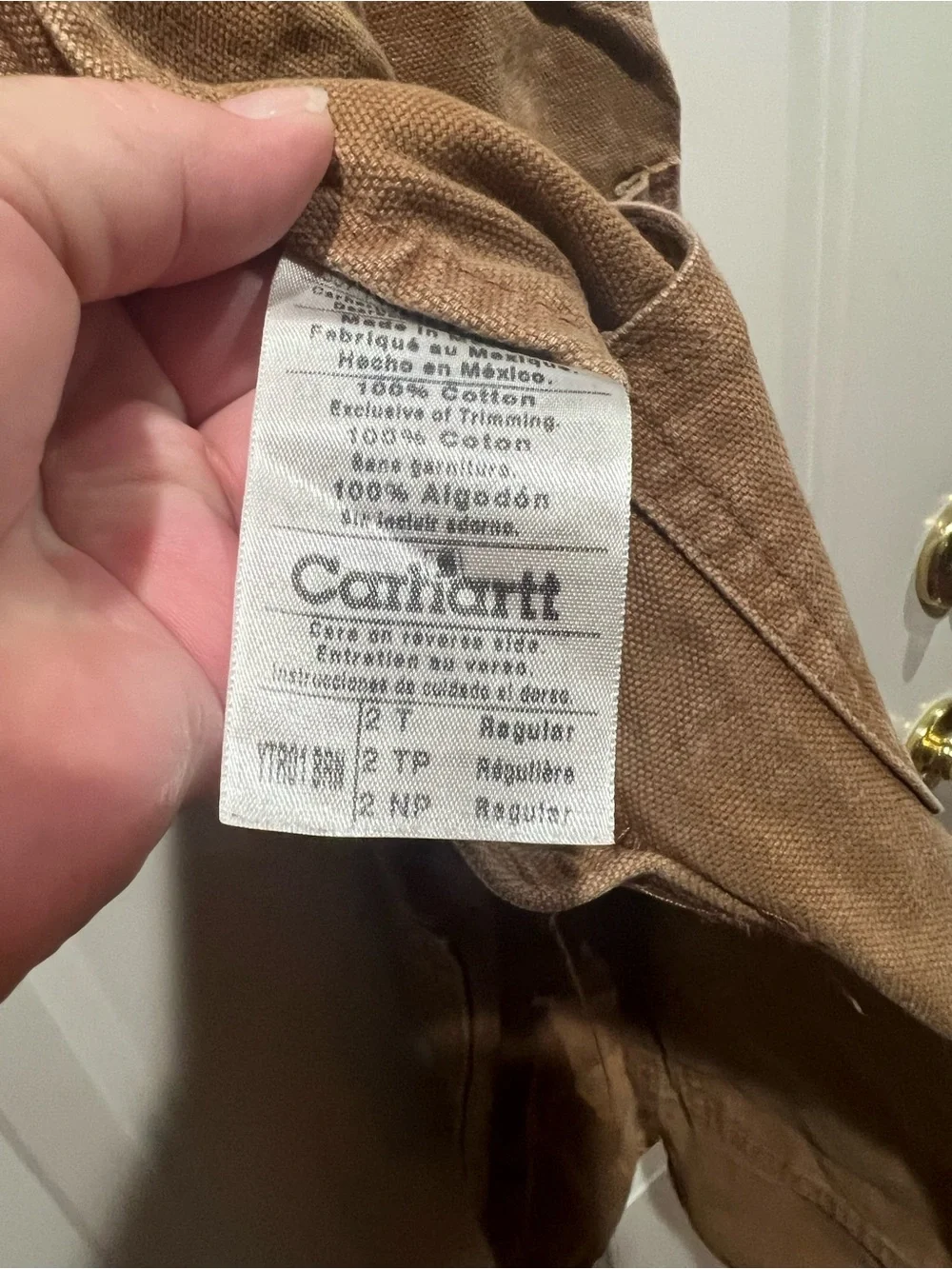 Carhartt Kids Tan Brown Canvas Overalls - Classic Workwear